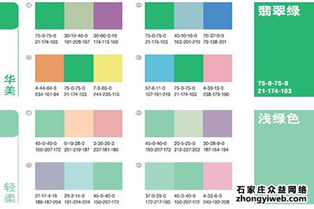 石家庄网站建设时颜色应该如何选择？